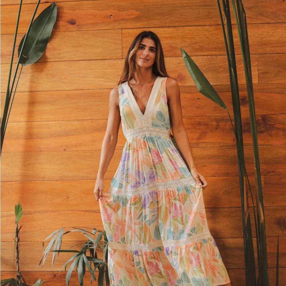 Glowing Bloom Maxi Dress